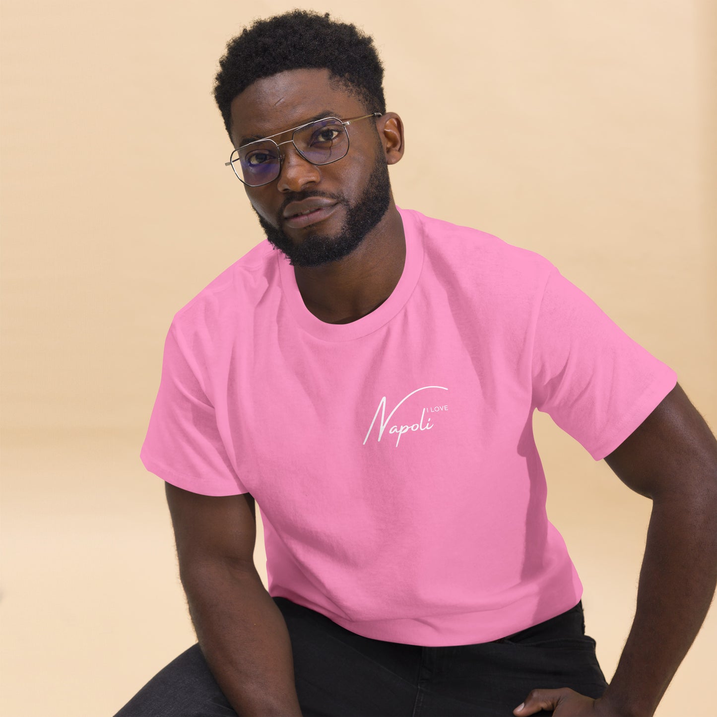 Klassisches Herren-T-Shirt i love napoli - verschiedene Farben