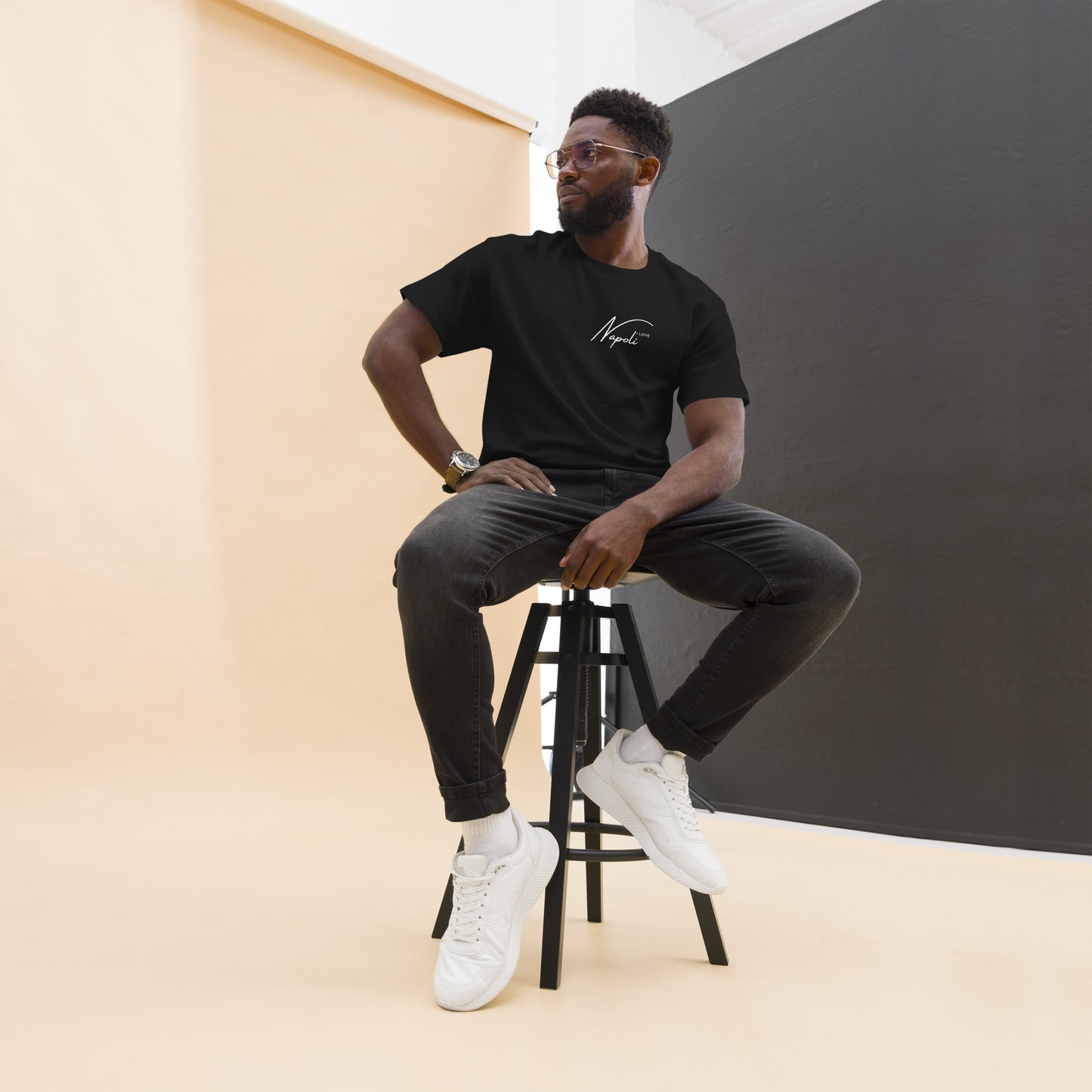 Klassisches Herren-T-Shirt i love napoli - verschiedene Farben