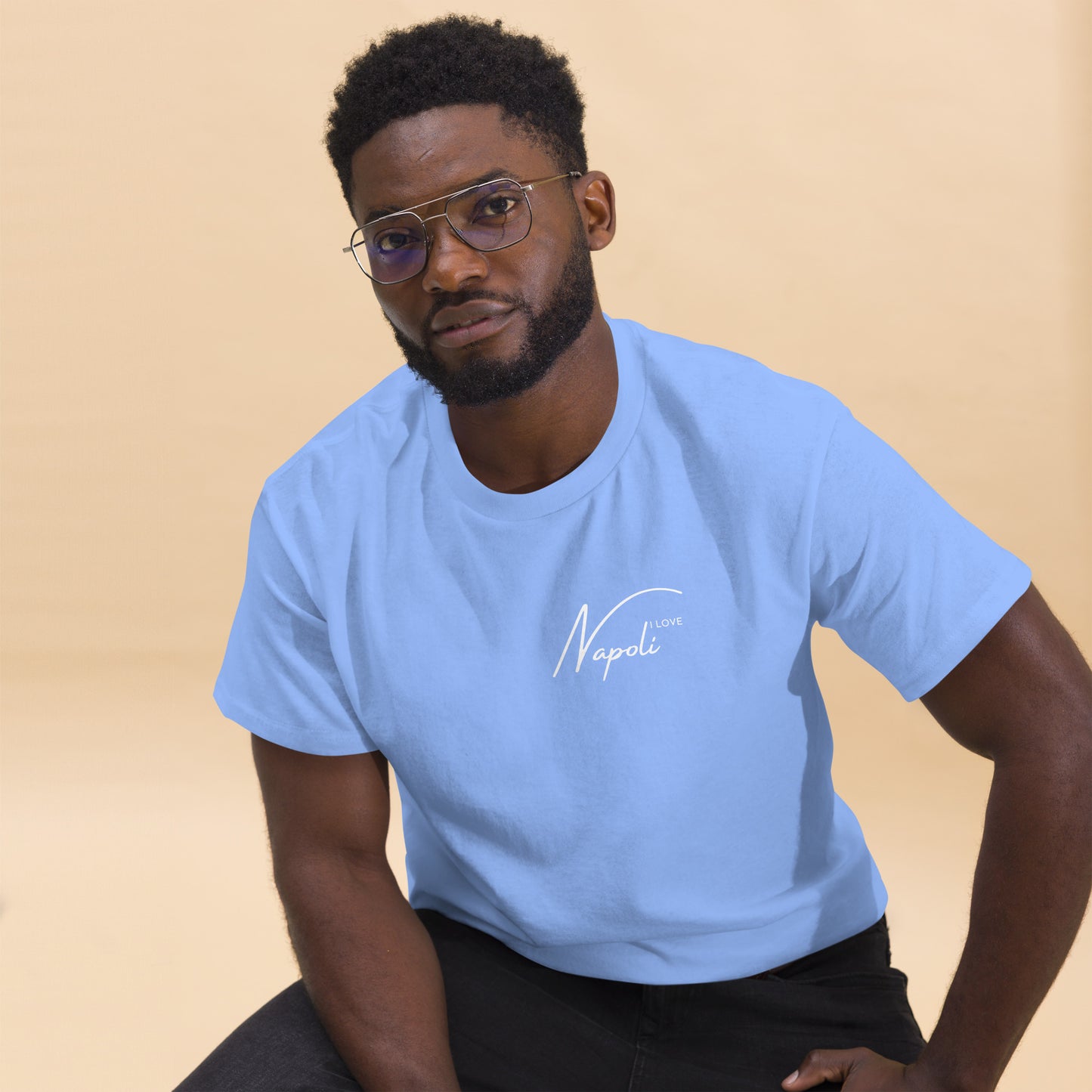 Klassisches Herren-T-Shirt i love napoli - verschiedene Farben