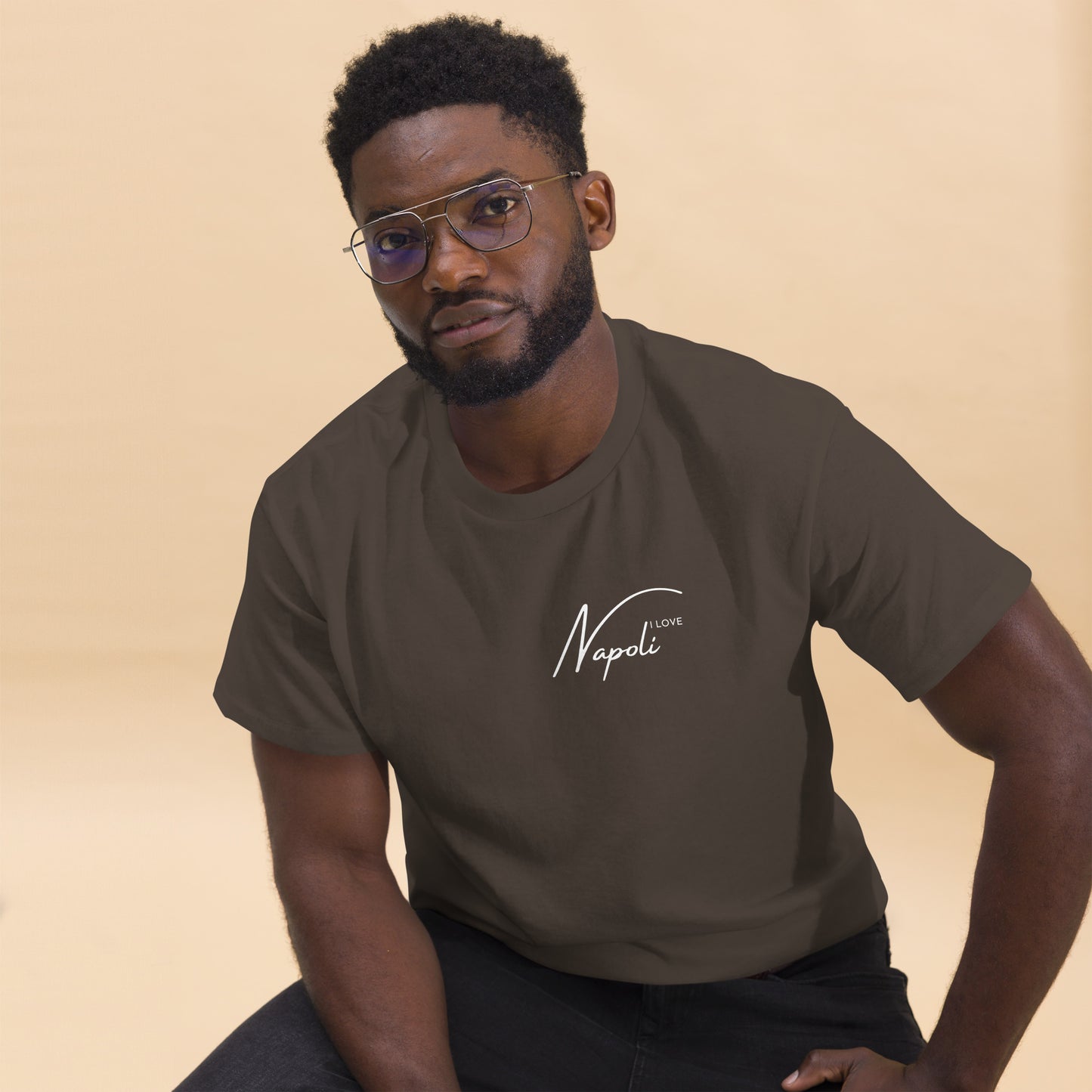 Klassisches Herren-T-Shirt i love napoli - verschiedene Farben