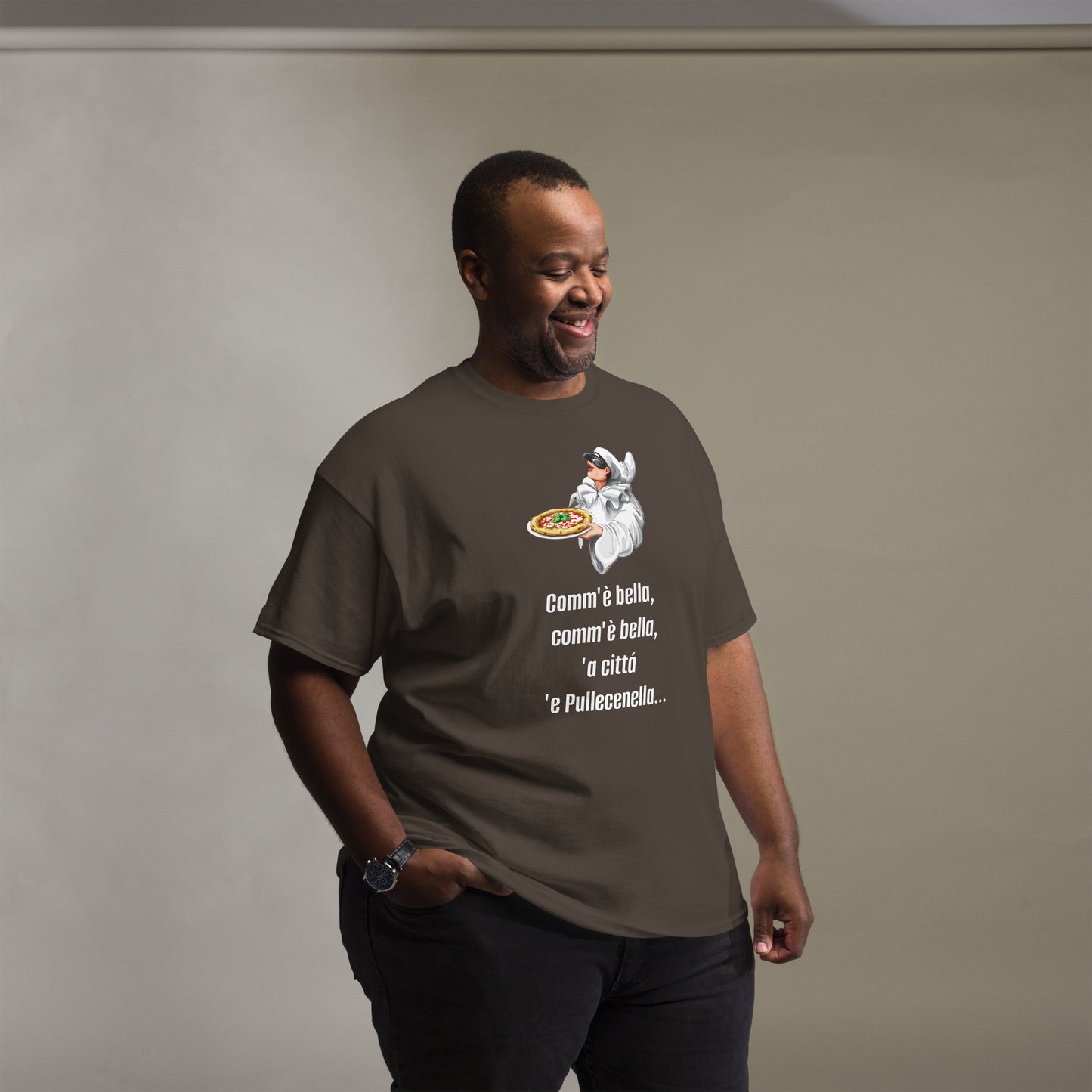 Klassisches Herren-T-Shirt pulcinella