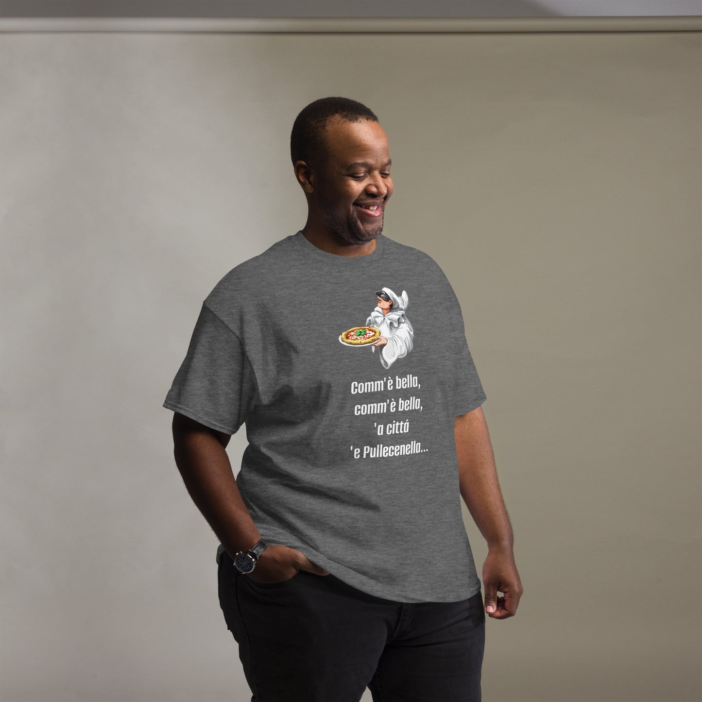 Klassisches Herren-T-Shirt pulcinella
