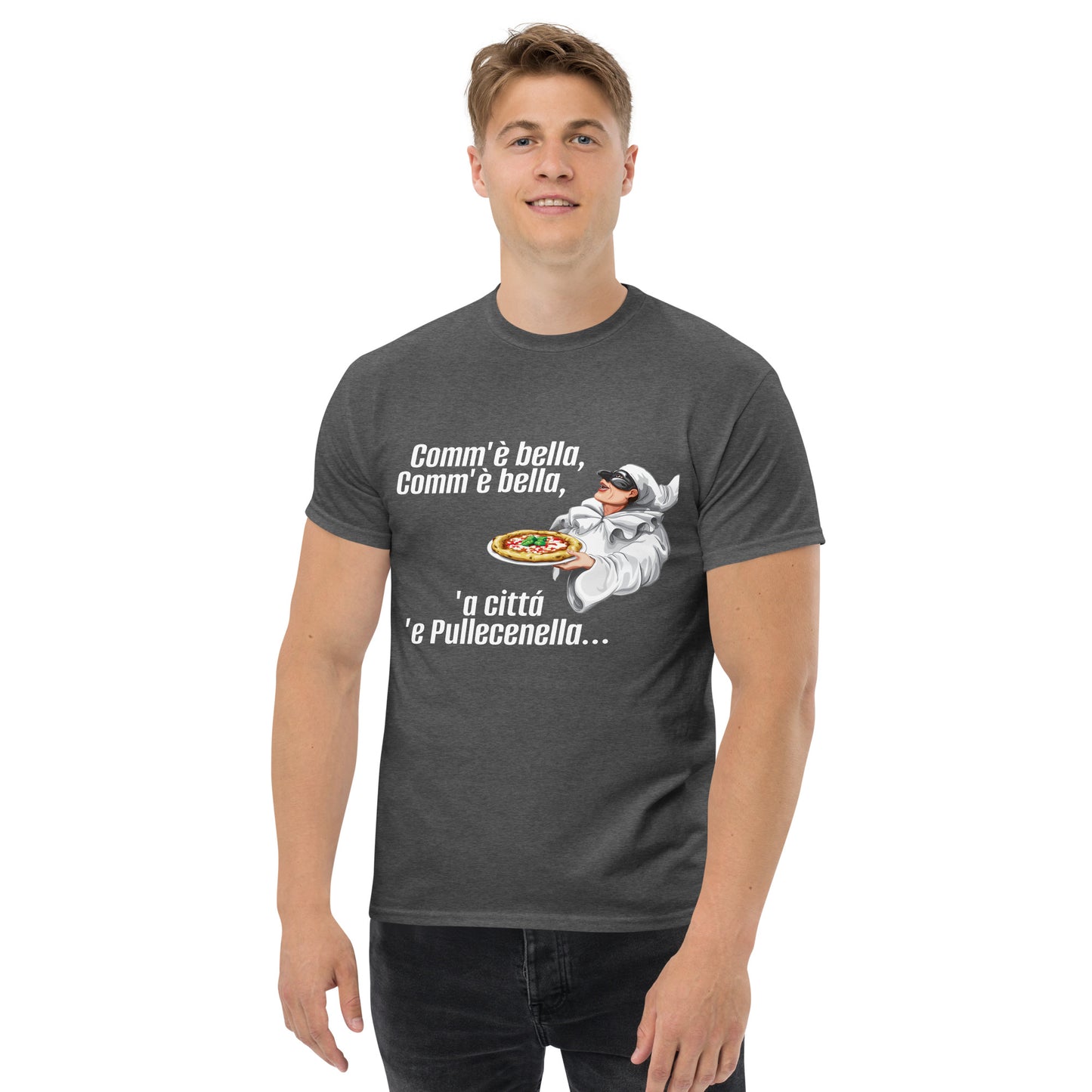 Klassisches Herren-T-Shirt pulcinella - verschiedene Farben