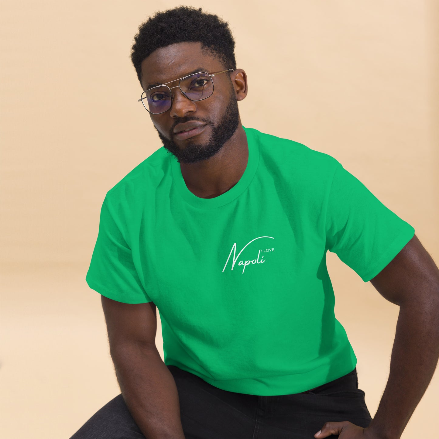 Klassisches Herren-T-Shirt i love napoli - verschiedene Farben
