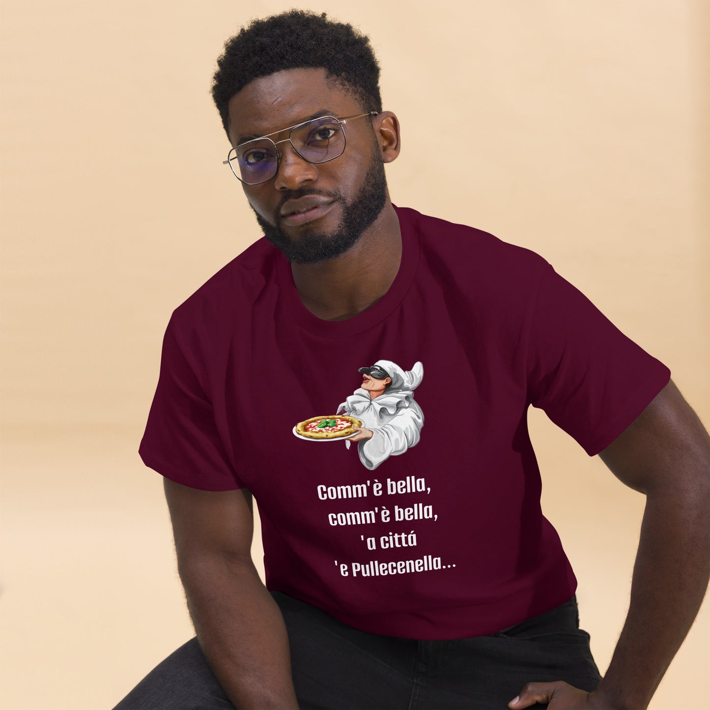 Klassisches Herren-T-Shirt pulcinella