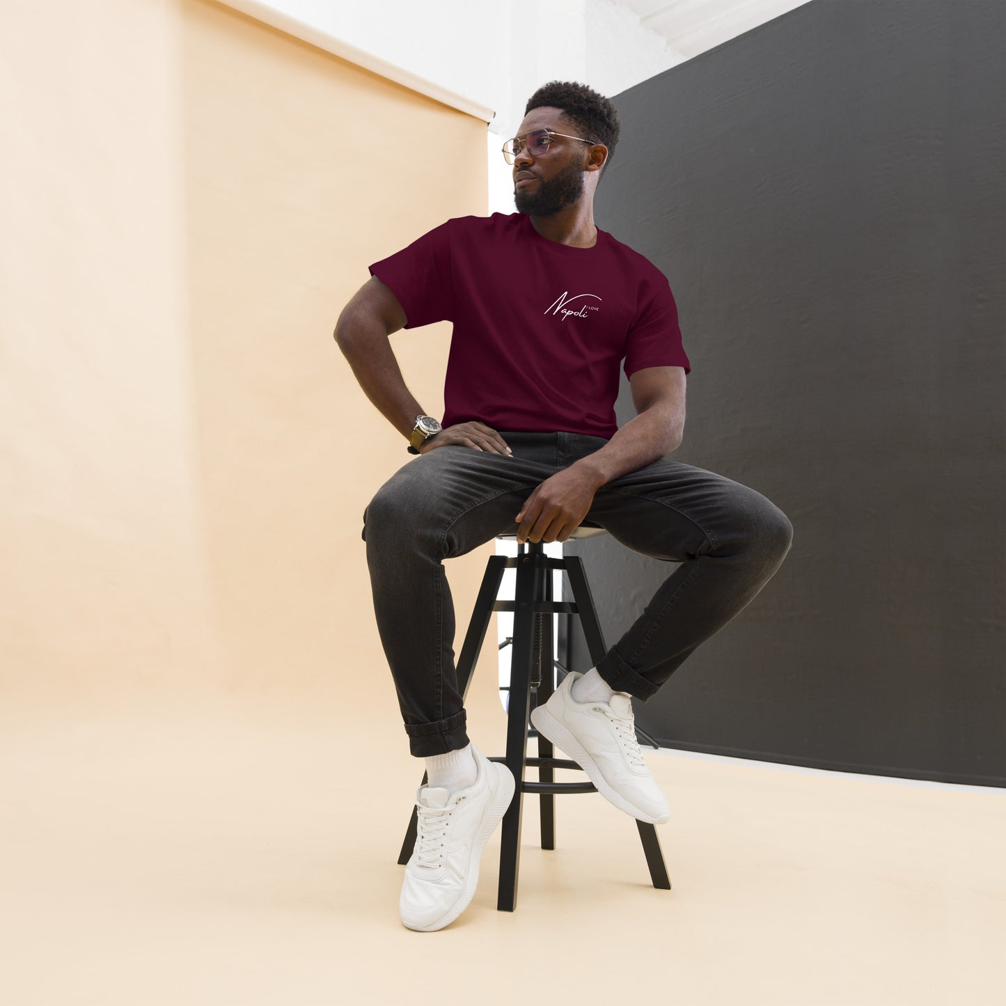 Klassisches Herren-T-Shirt i love napoli - verschiedene Farben