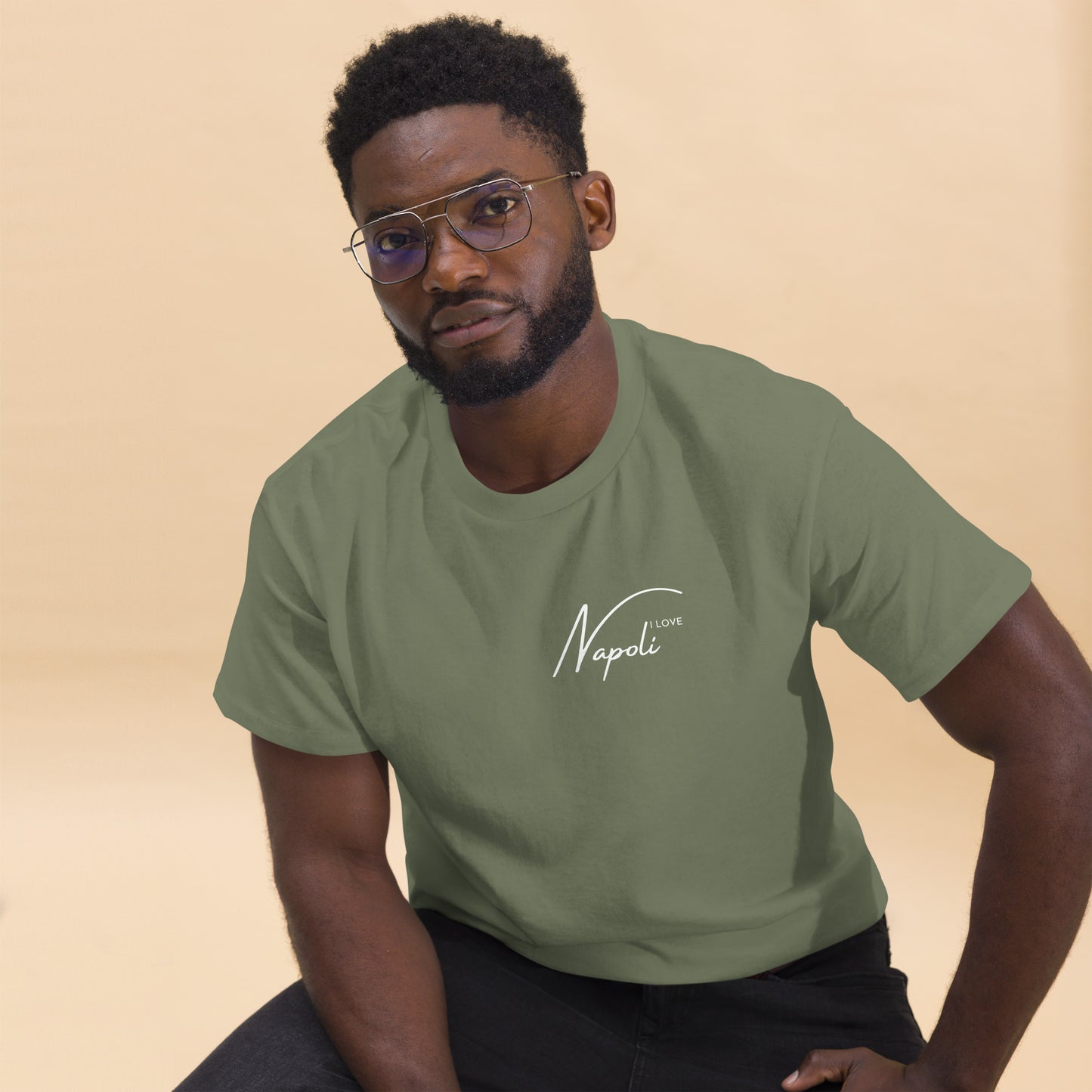 Klassisches Herren-T-Shirt i love napoli - verschiedene Farben