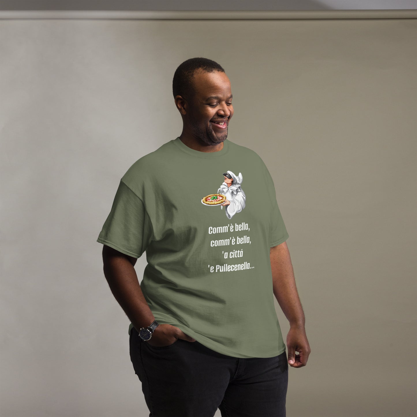 Klassisches Herren-T-Shirt pulcinella