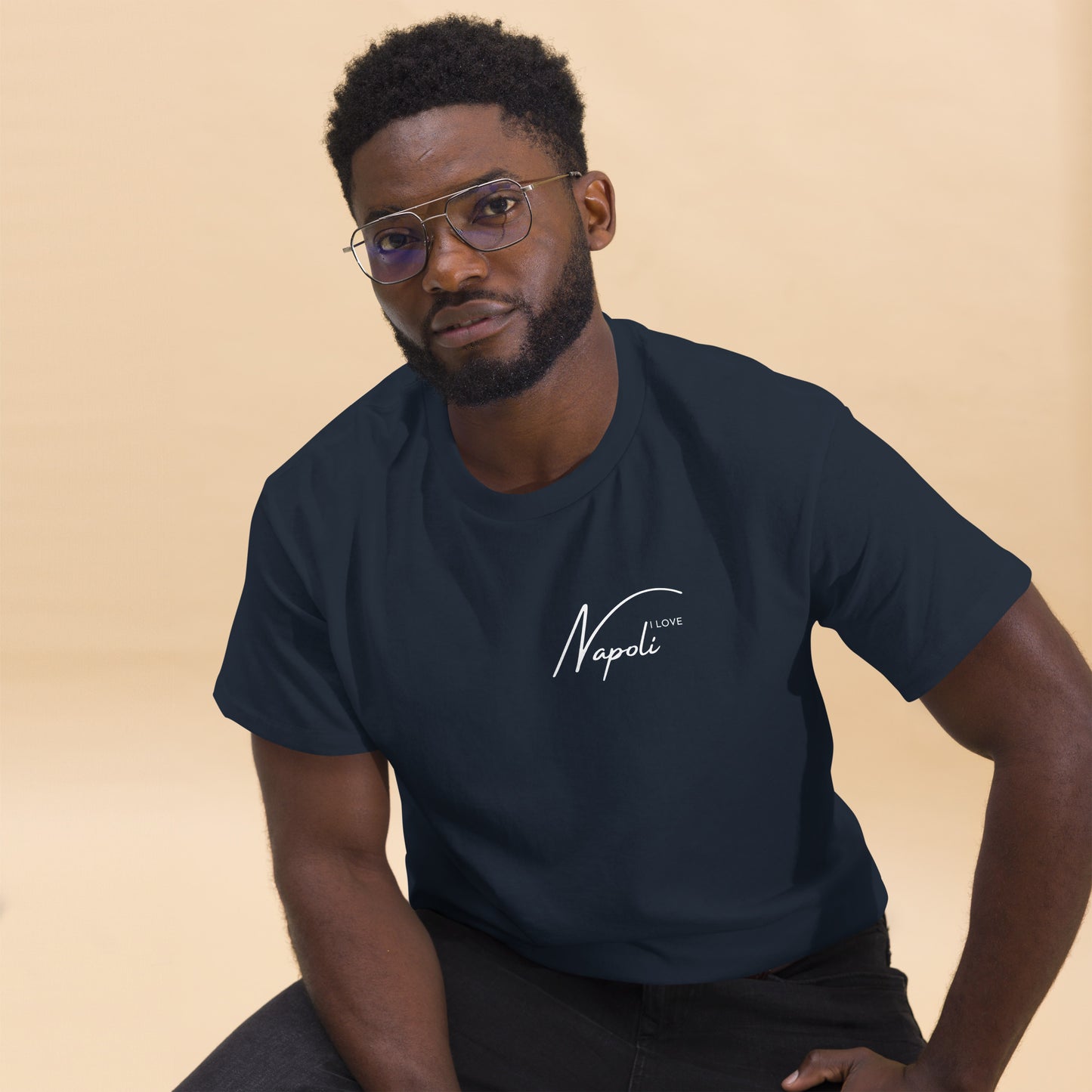 Klassisches Herren-T-Shirt i love napoli - verschiedene Farben