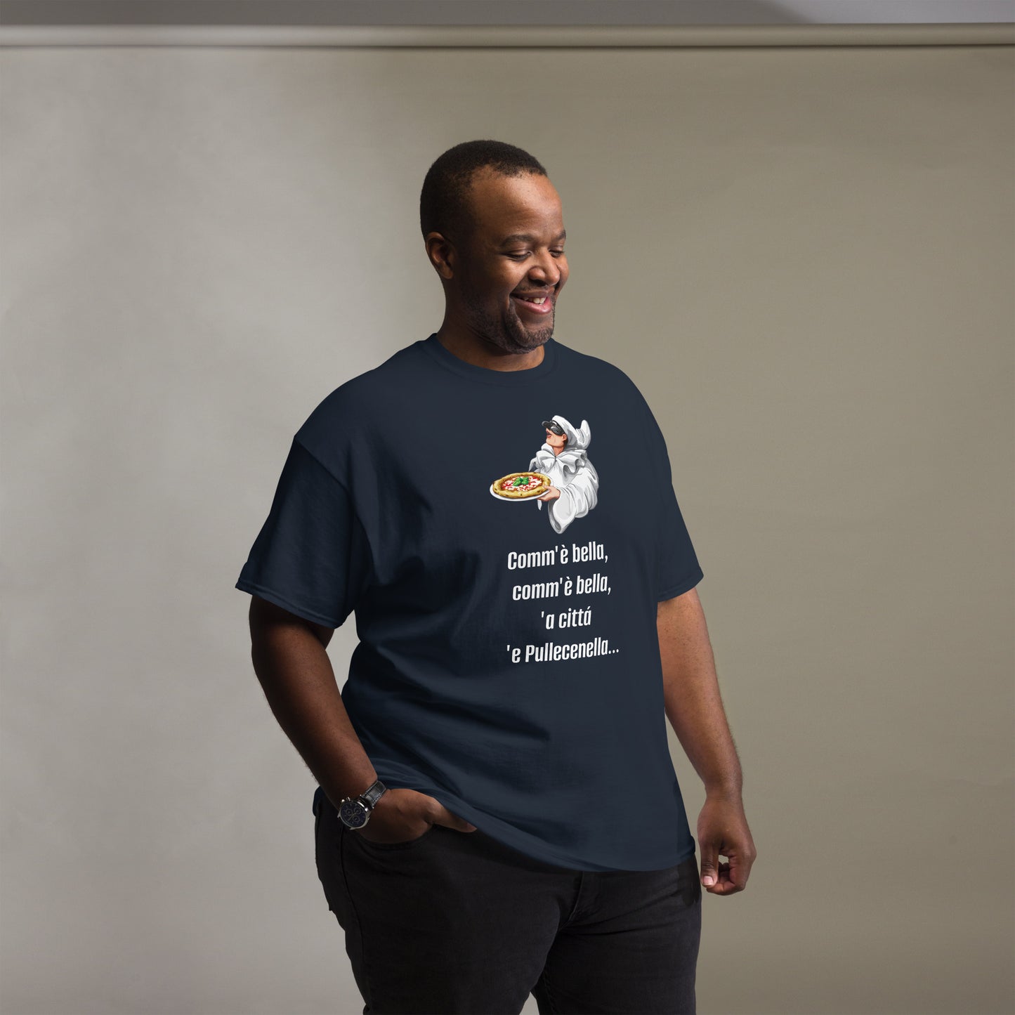 Klassisches Herren-T-Shirt pulcinella