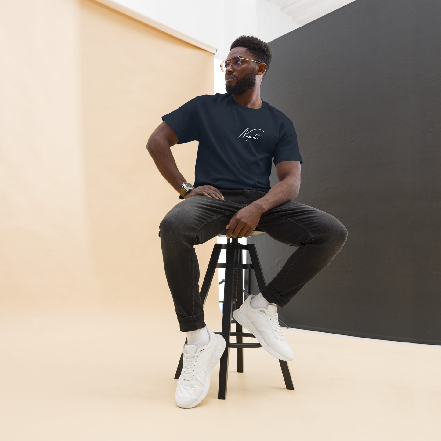 Klassisches Herren-T-Shirt i love napoli - verschiedene Farben