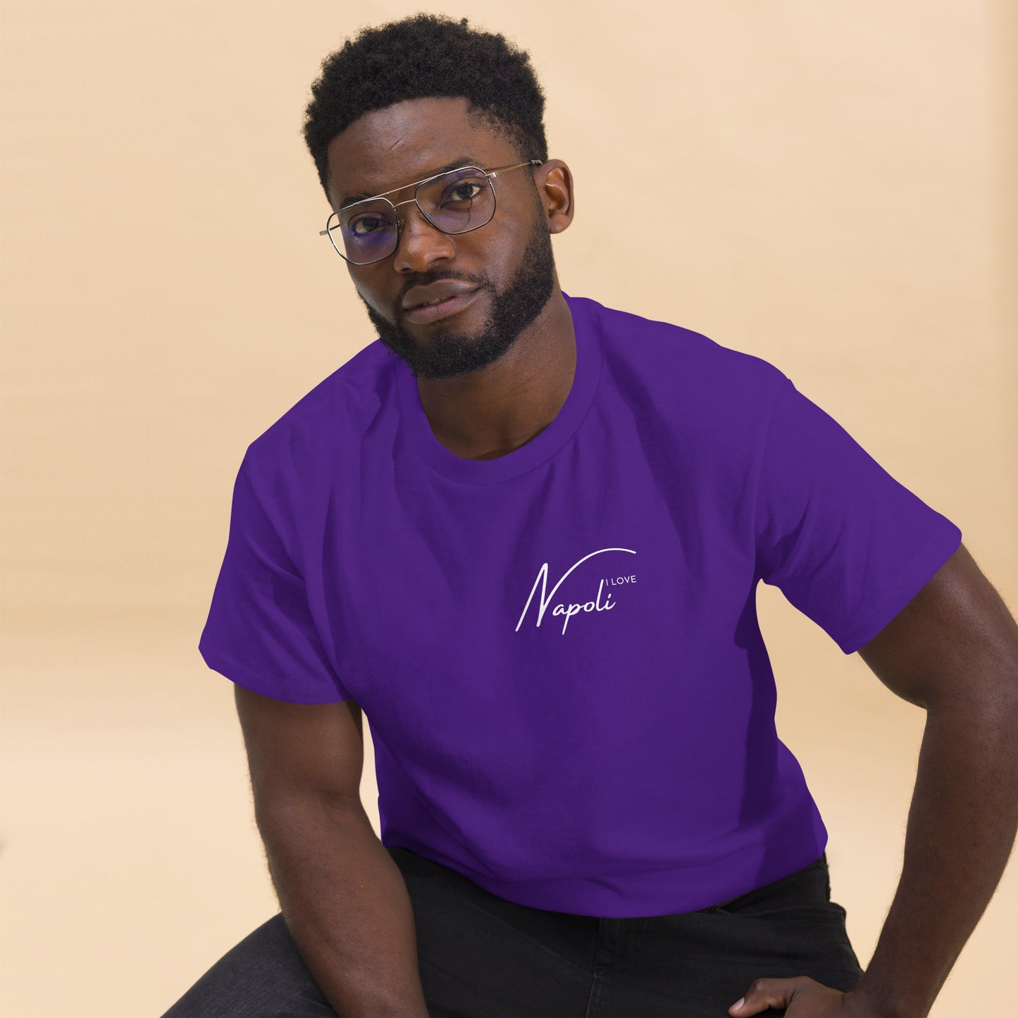 Klassisches Herren-T-Shirt i love napoli - verschiedene Farben