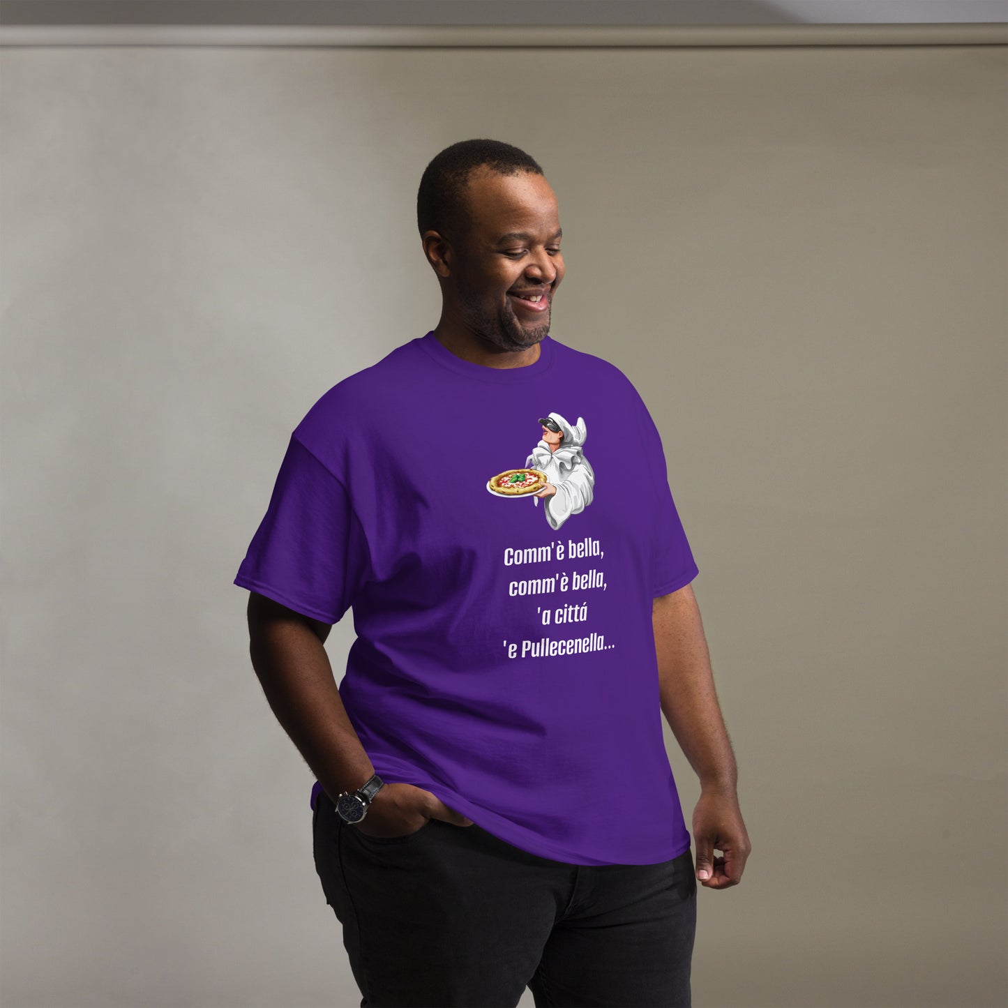 Klassisches Herren-T-Shirt pulcinella