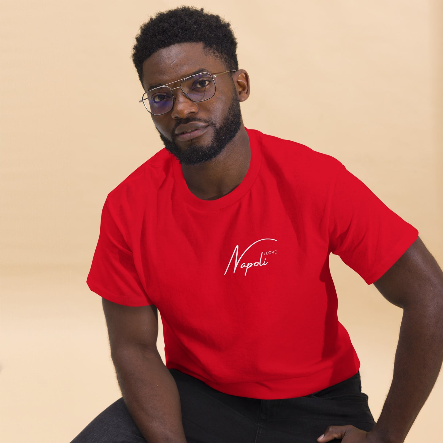 Klassisches Herren-T-Shirt i love napoli - verschiedene Farben