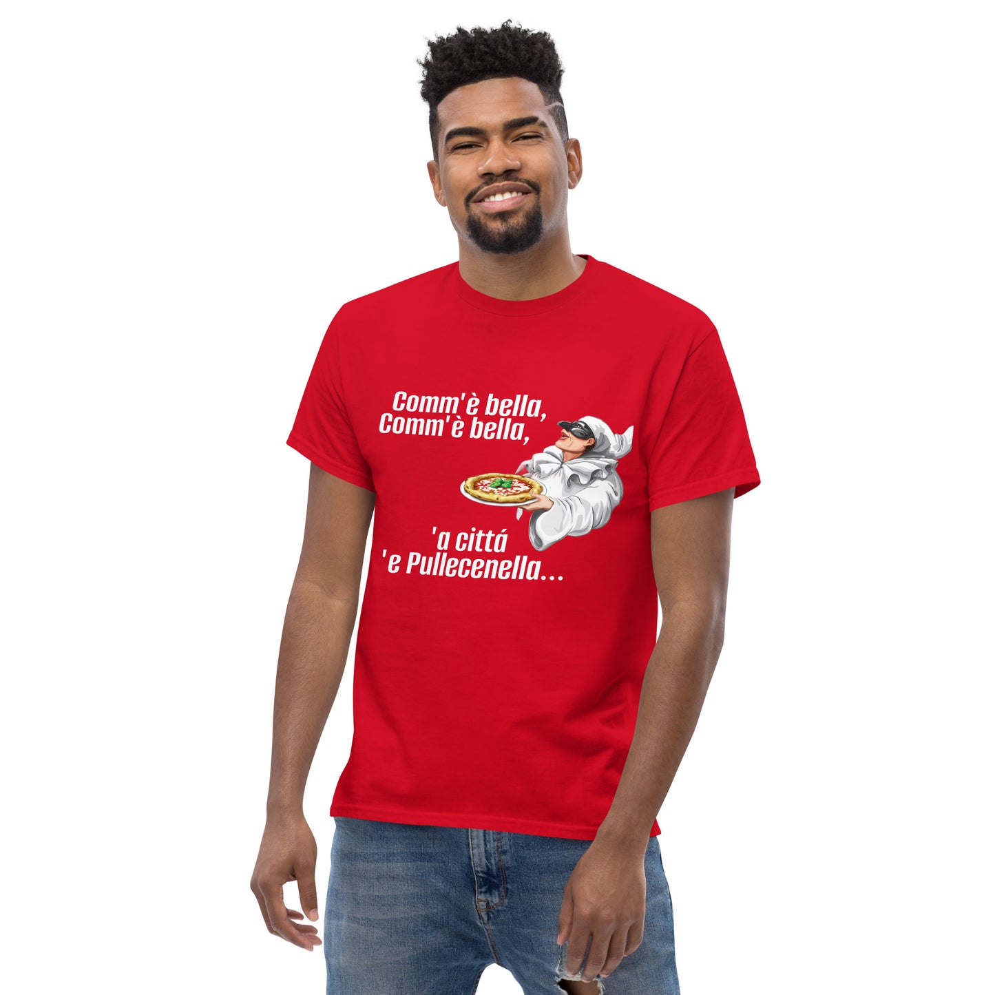 Klassisches Herren-T-Shirt pulcinella - verschiedene Farben