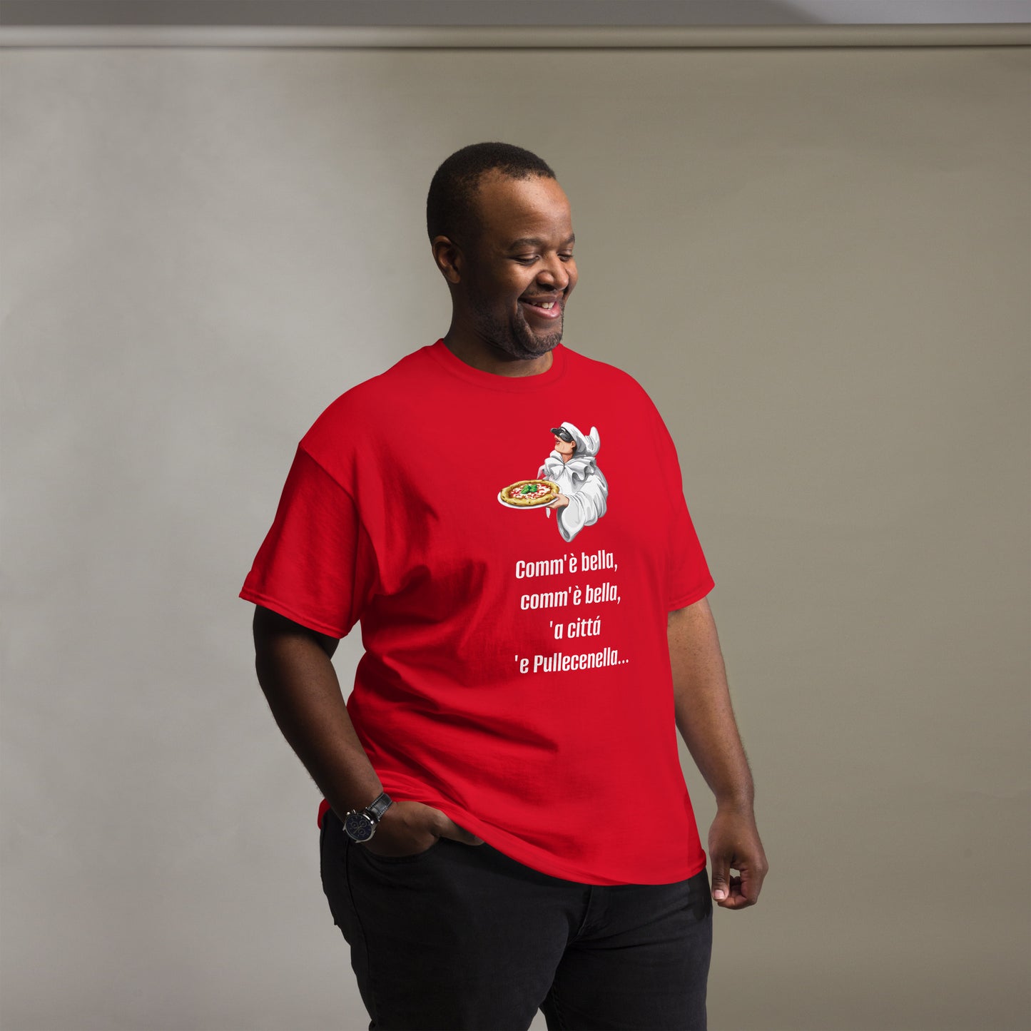 Klassisches Herren-T-Shirt pulcinella