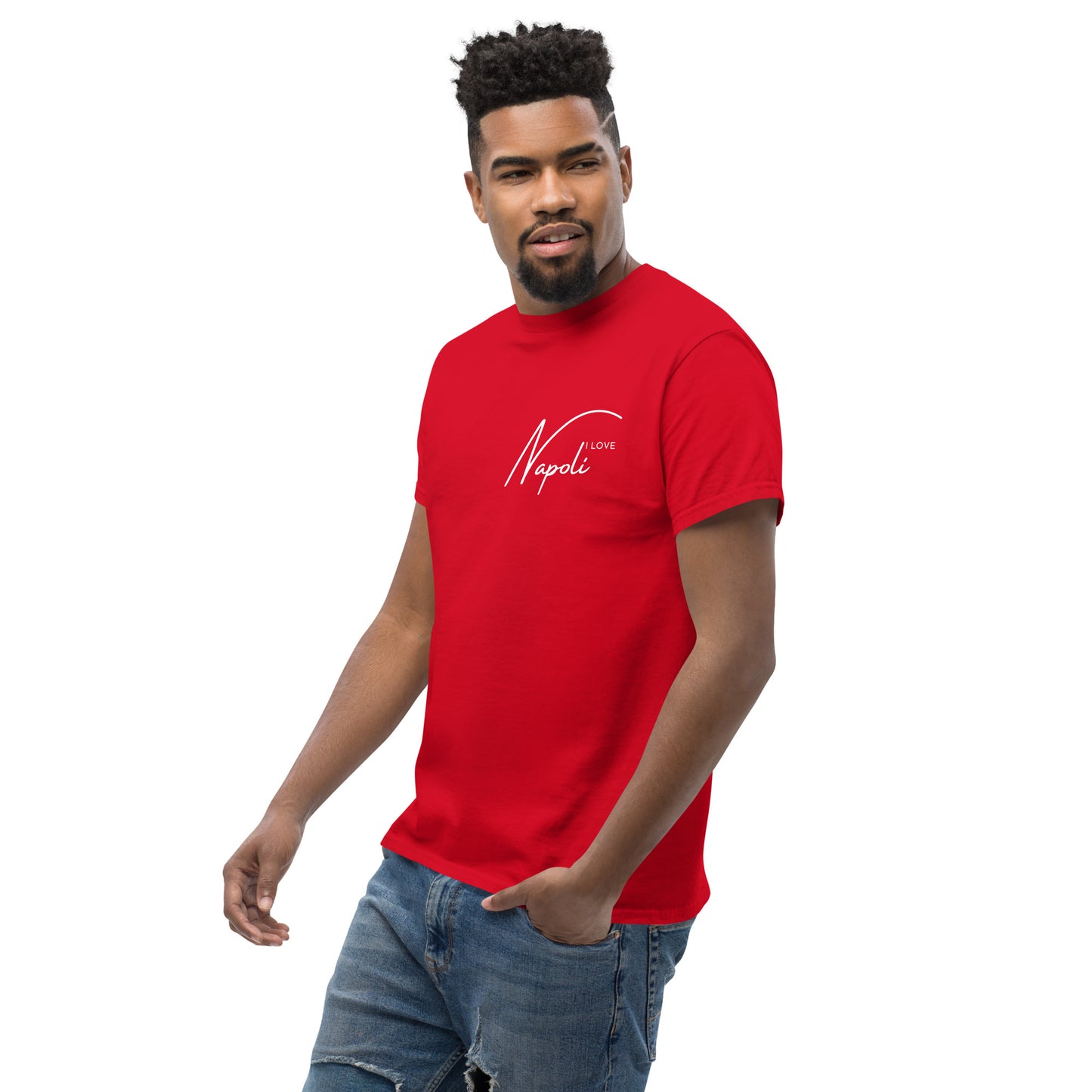 Klassisches Herren-T-Shirt i love napoli - verschiedene Farben
