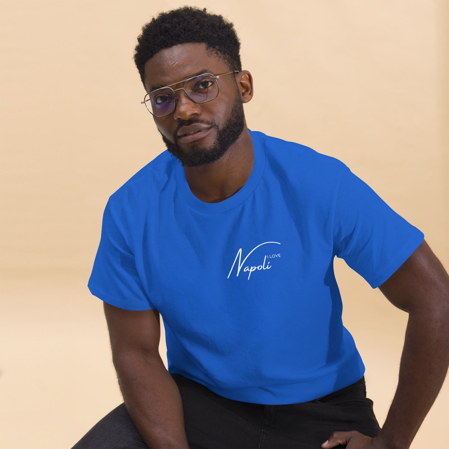 Klassisches Herren-T-Shirt i love napoli - verschiedene Farben