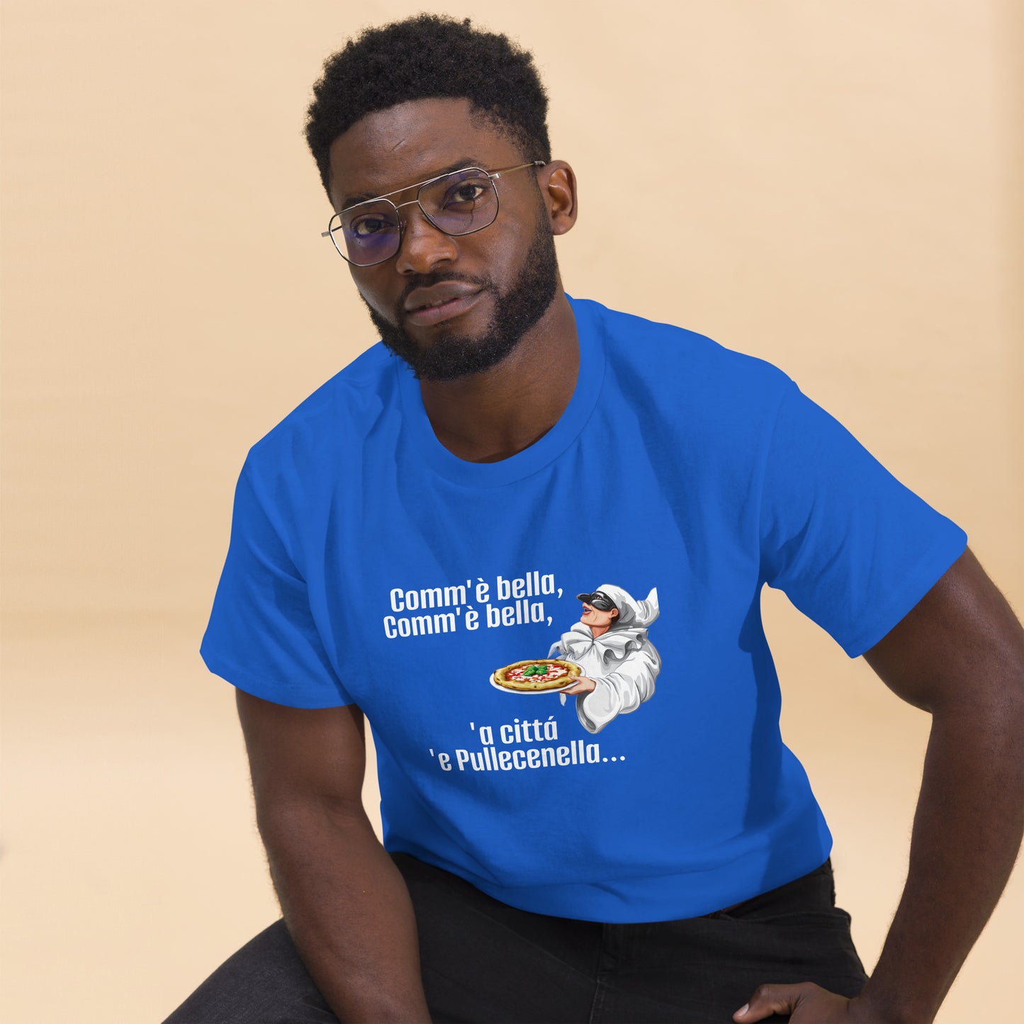 Klassisches Herren-T-Shirt pulcinella - verschiedene Farben