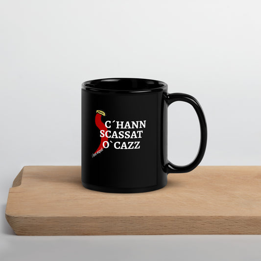 Schwarze glänzende Tasse o´cazz
