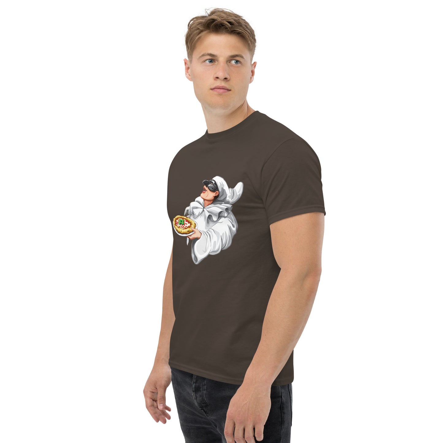 Klassisches Herren-T-Shirt Pulcinella verschiedene Farben