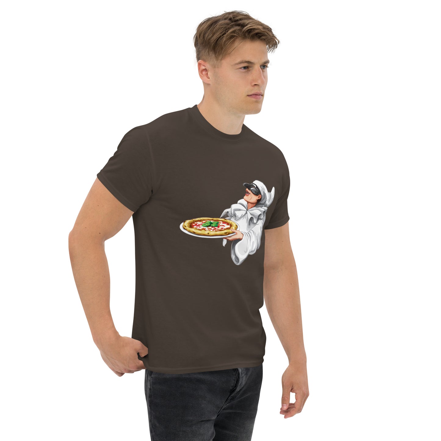 Klassisches Herren-T-Shirt Pulcinella verschiedene Farben