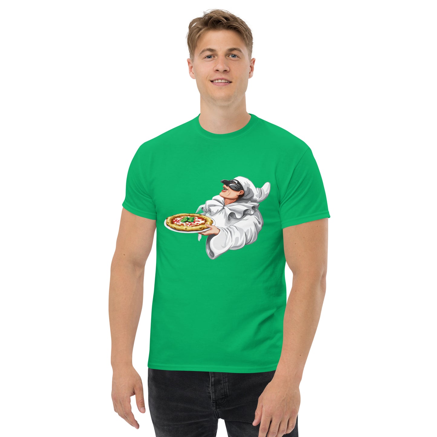 Klassisches Herren-T-Shirt Pulcinella verschiedene Farben