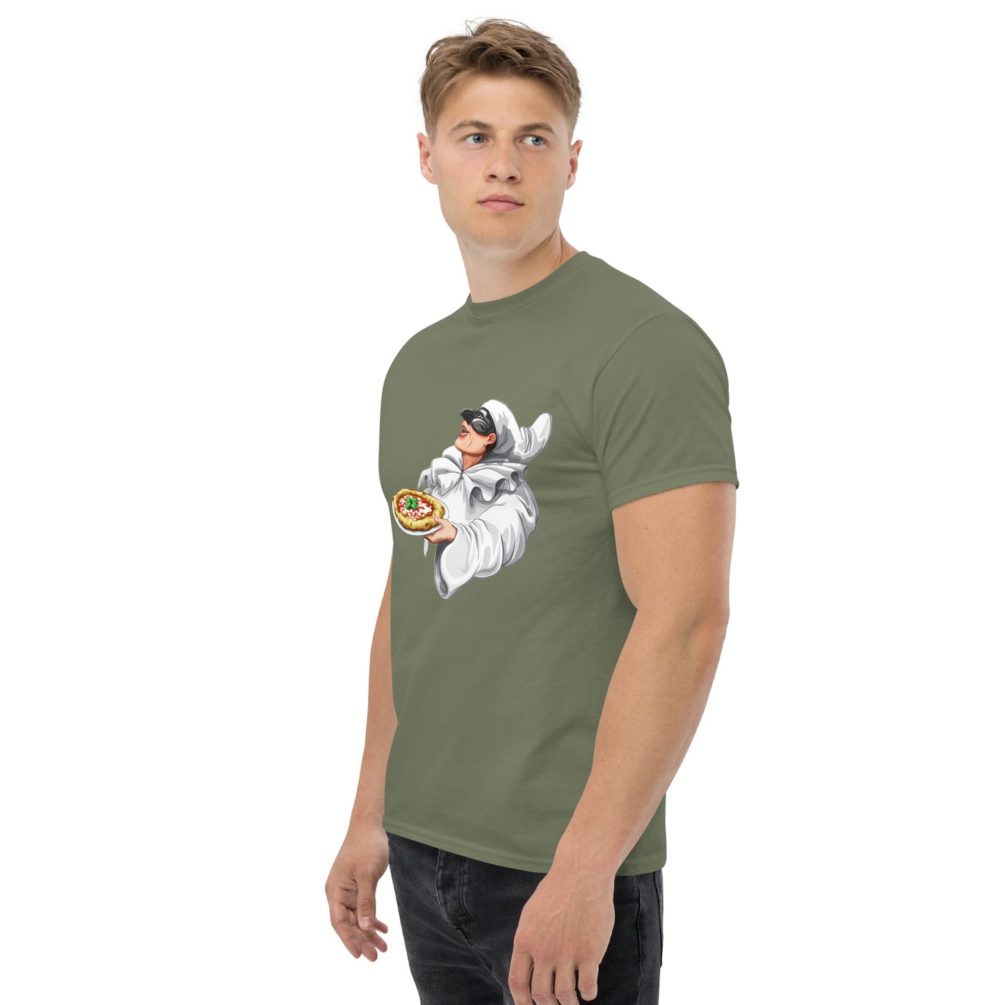 Klassisches Herren-T-Shirt Pulcinella verschiedene Farben