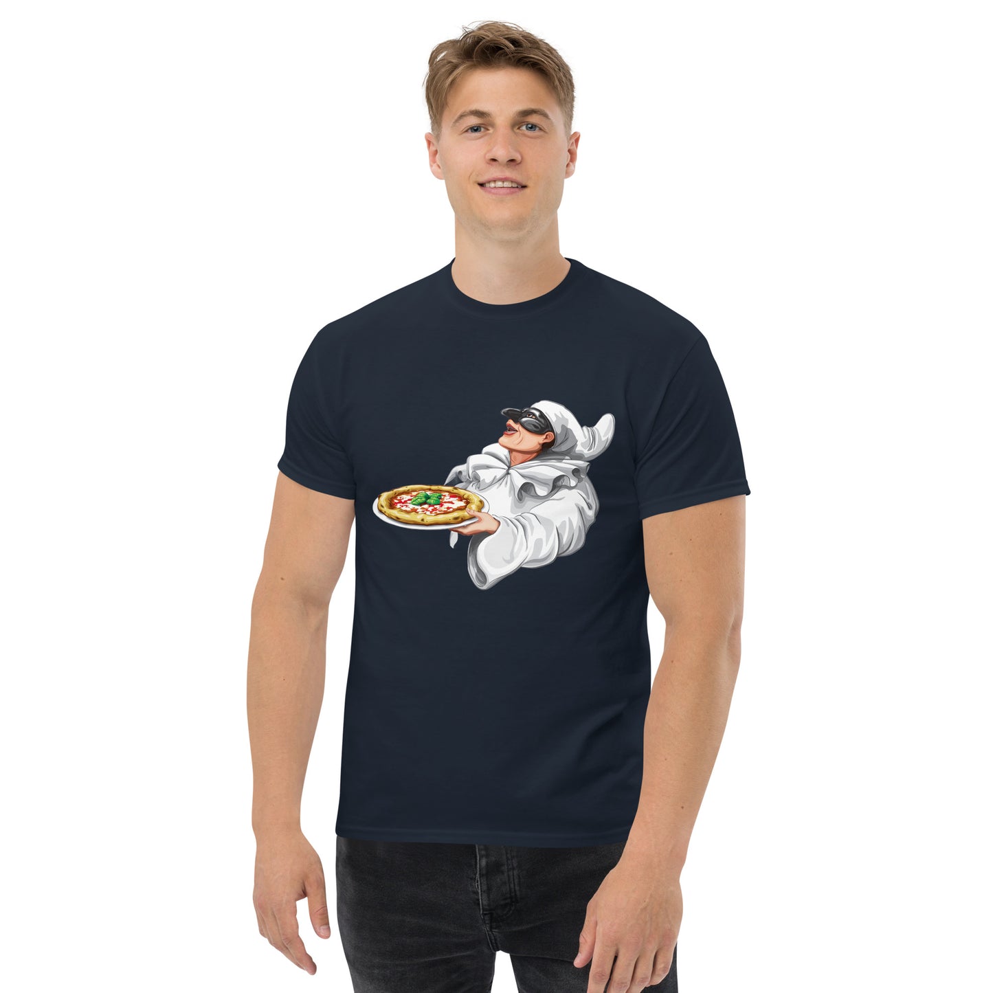 Klassisches Herren-T-Shirt Pulcinella verschiedene Farben