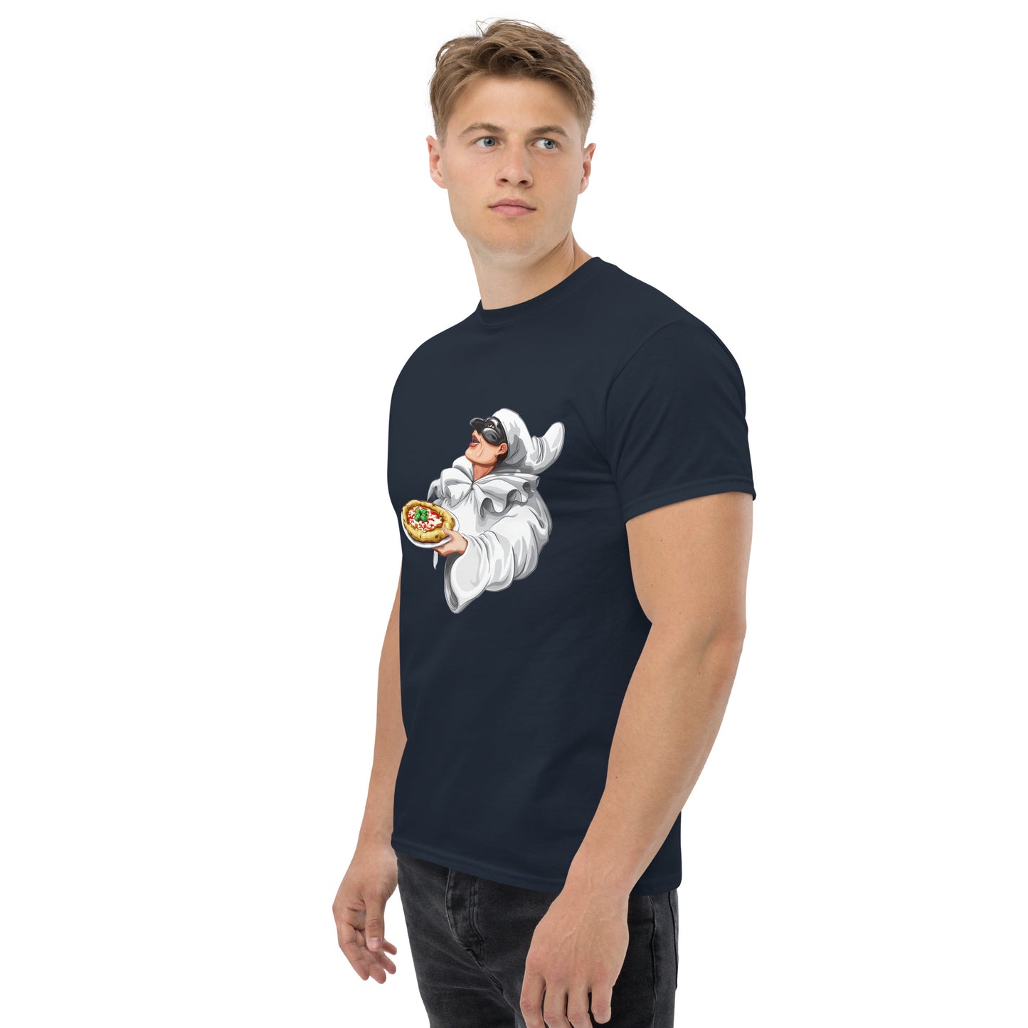 Klassisches Herren-T-Shirt Pulcinella verschiedene Farben