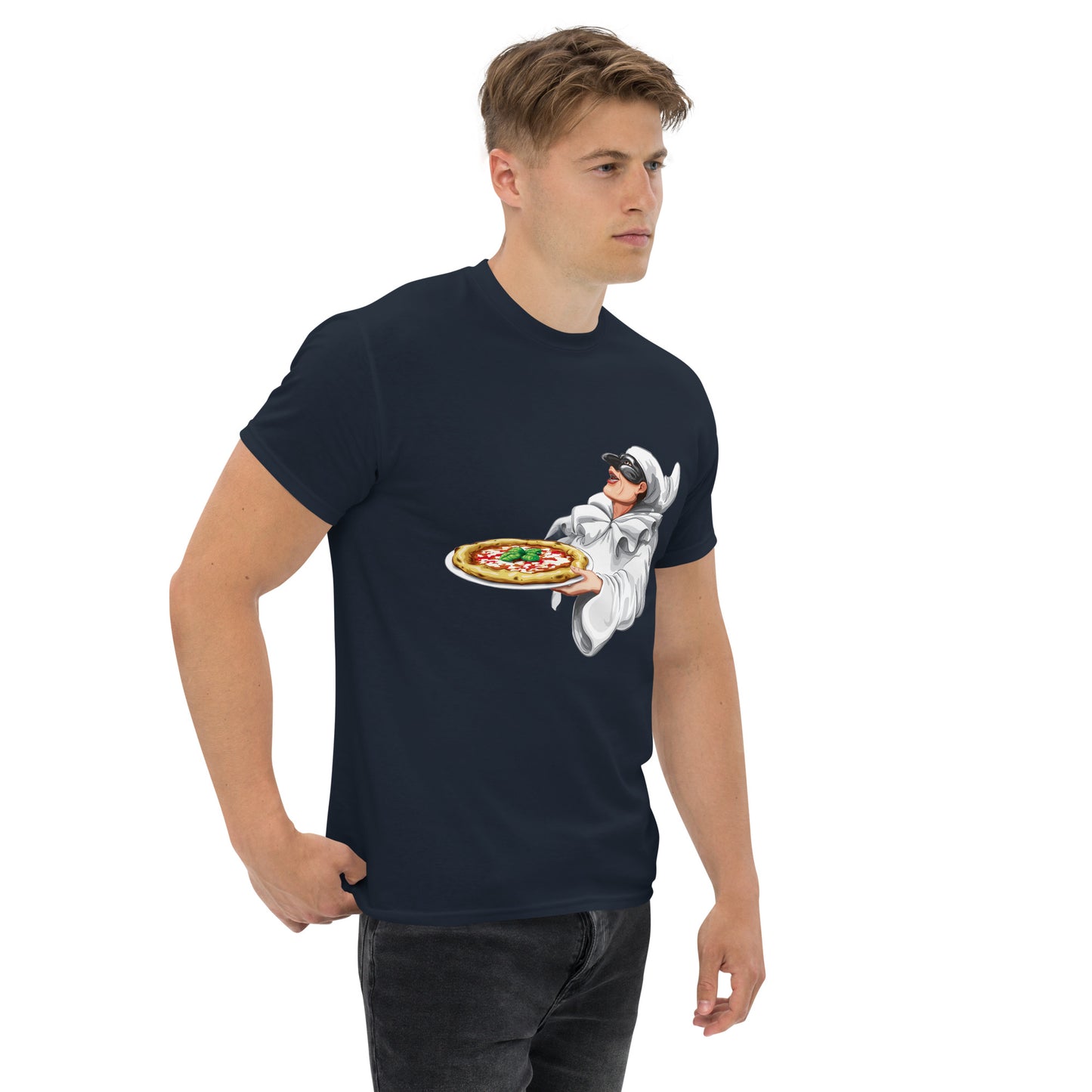 Klassisches Herren-T-Shirt Pulcinella verschiedene Farben