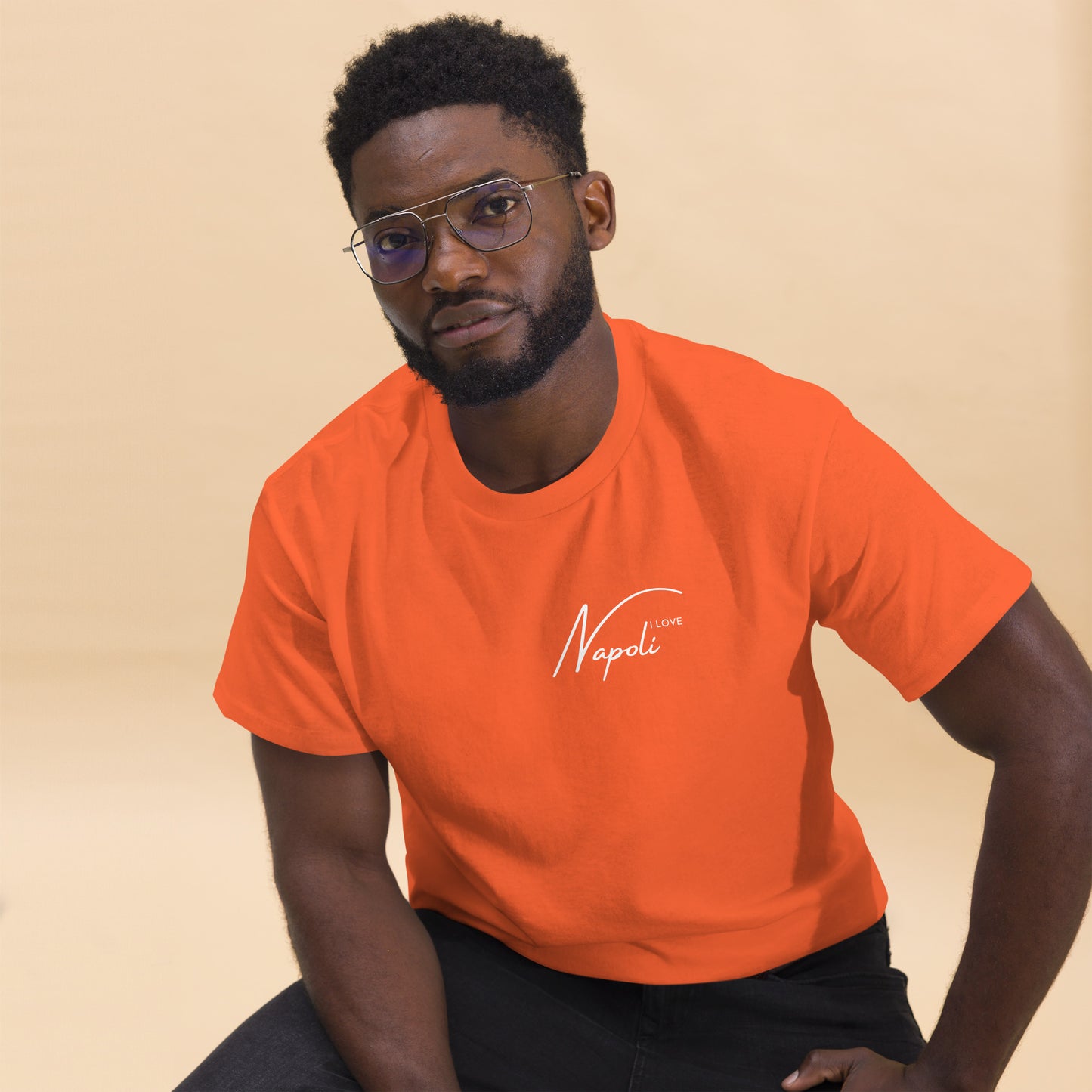 Klassisches Herren-T-Shirt i love napoli - verschiedene Farben