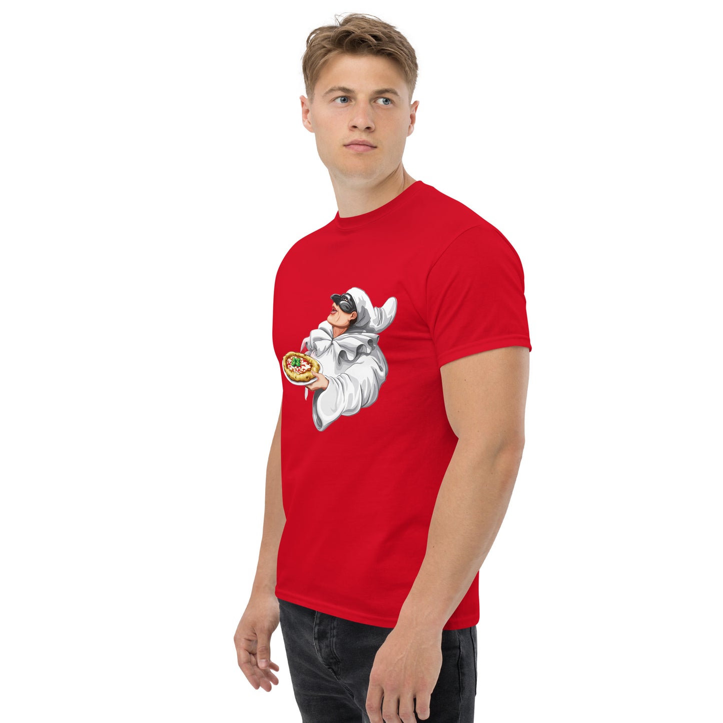 Klassisches Herren-T-Shirt Pulcinella verschiedene Farben