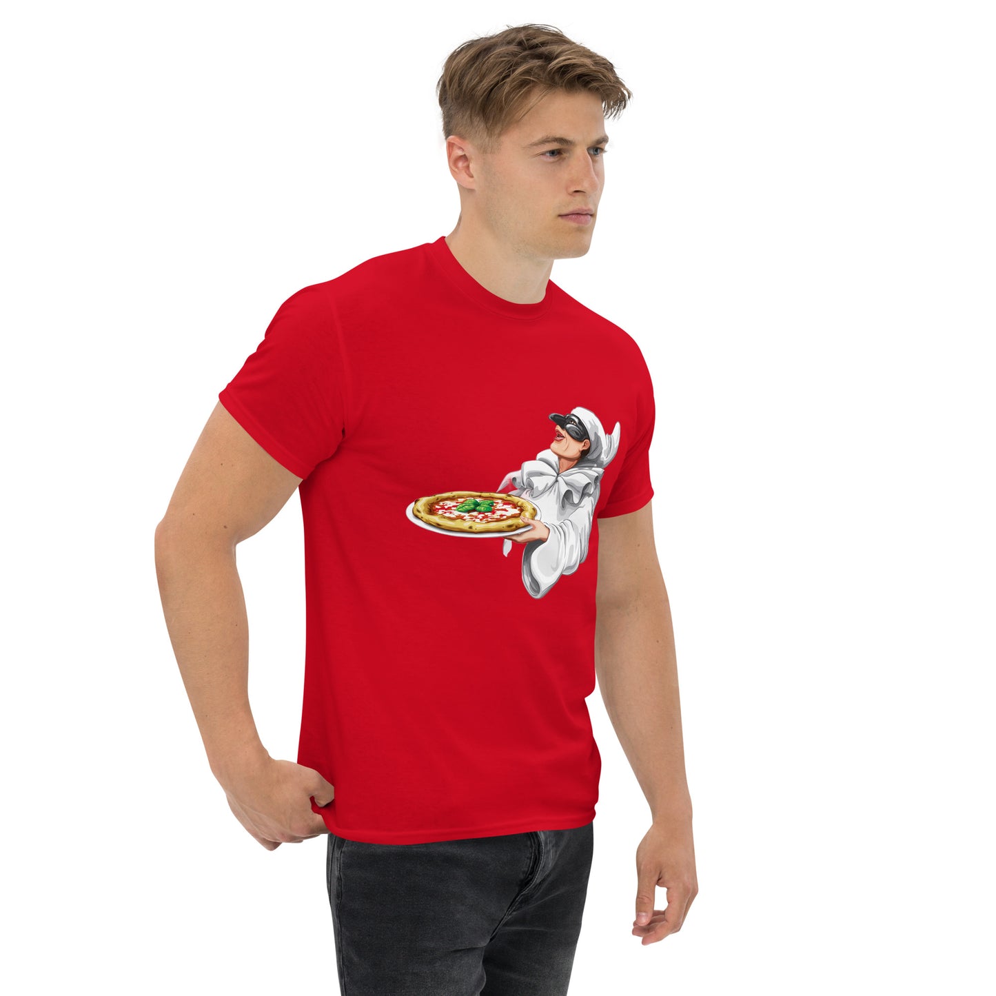 Klassisches Herren-T-Shirt Pulcinella verschiedene Farben