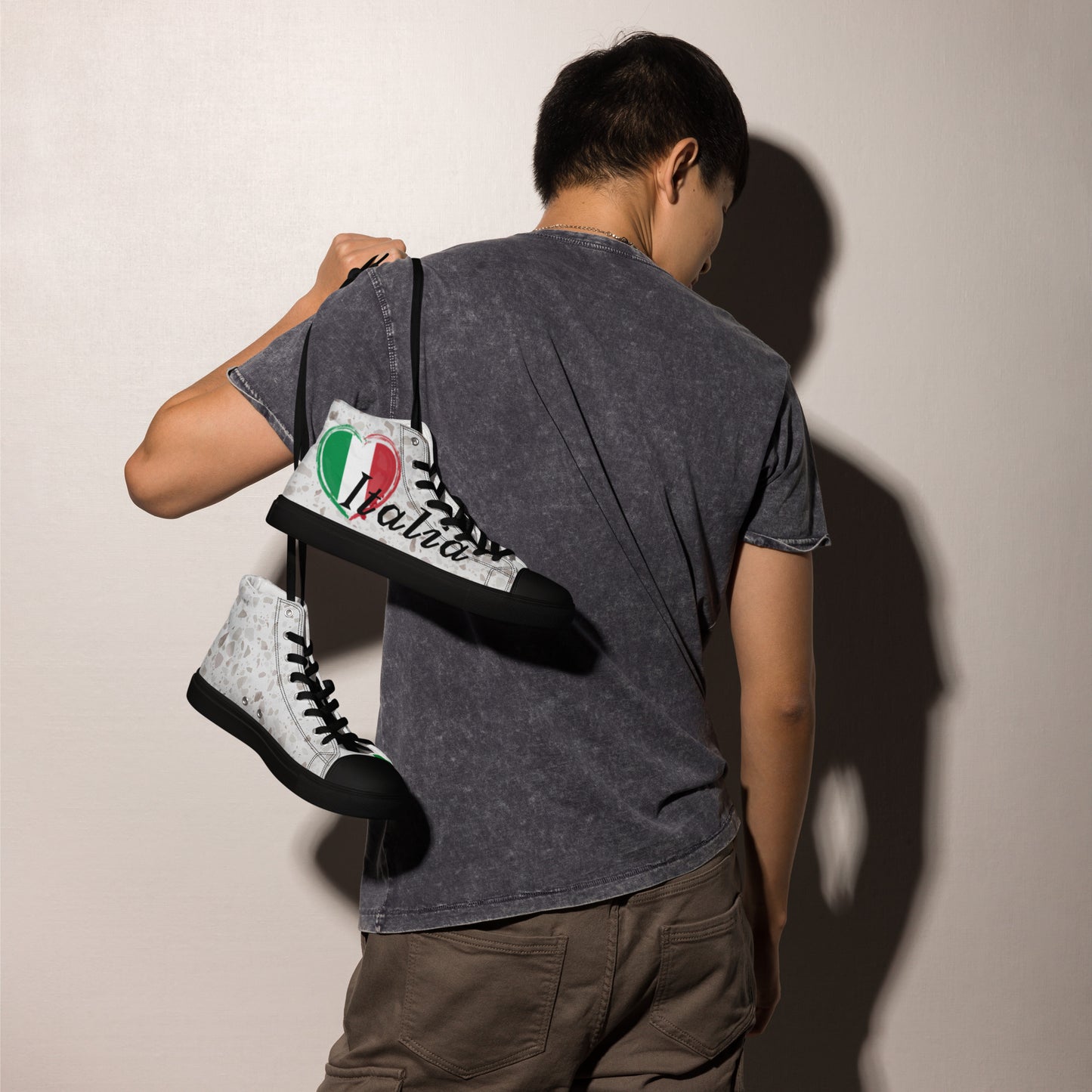 High-Top Leinenschuhe für Herren
