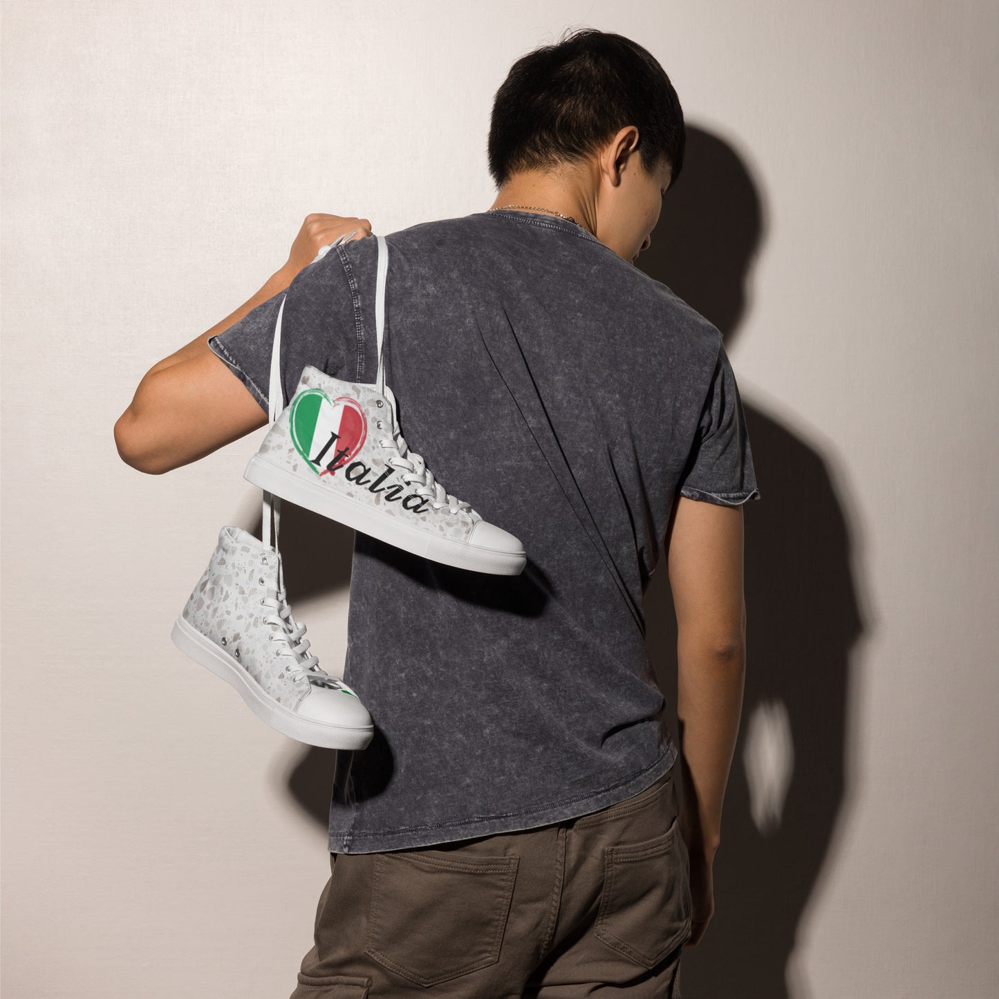 High-Top Leinenschuhe für Herren