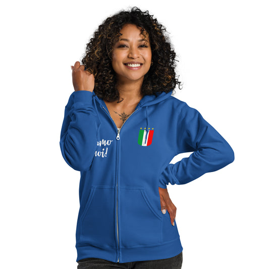 Unisex Zip Hoodie "siamo noi"