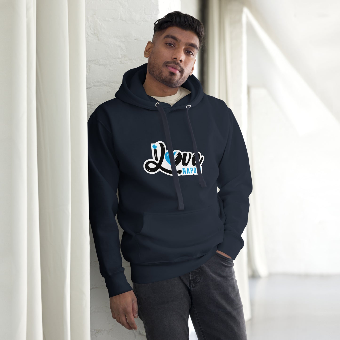 Unisex-Kapuzenpullover i love napoli