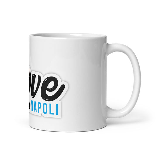 Weiße, glänzende Tasse