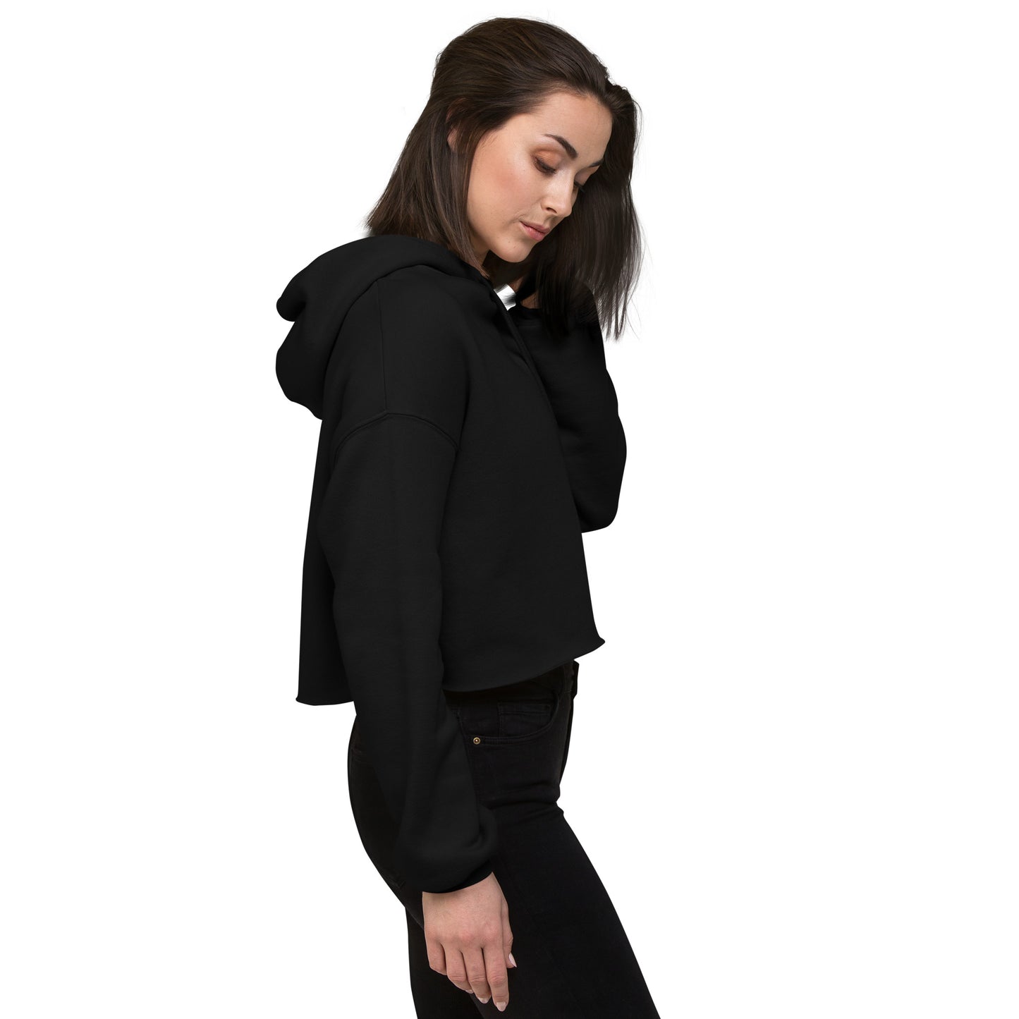 Crop-Hoodie - Schwarz, Militärgrün, Grau