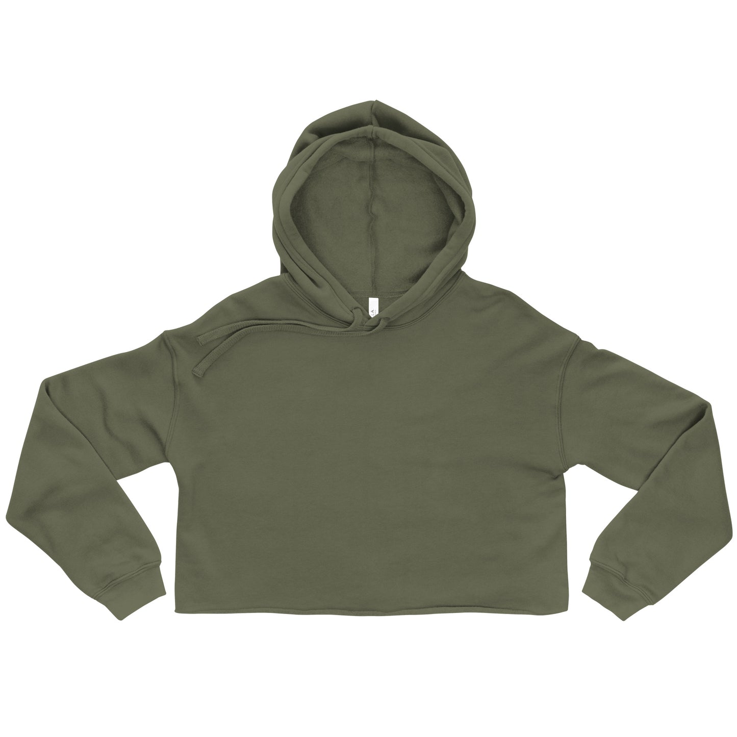 Crop-Hoodie - Schwarz, Militärgrün, Grau