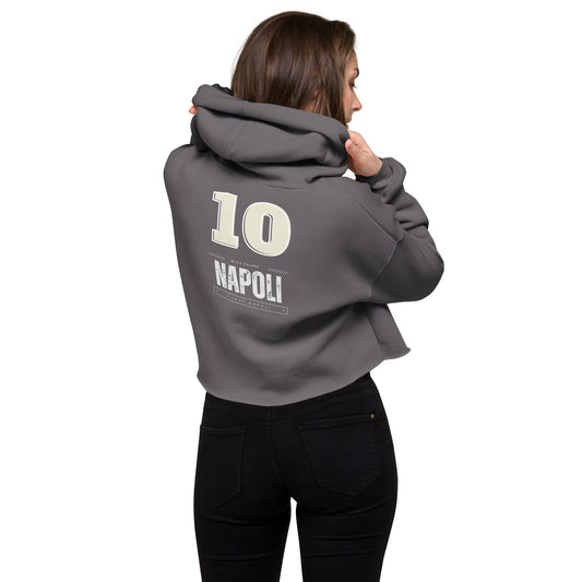 Crop-Hoodie - Schwarz, Militärgrün, Grau