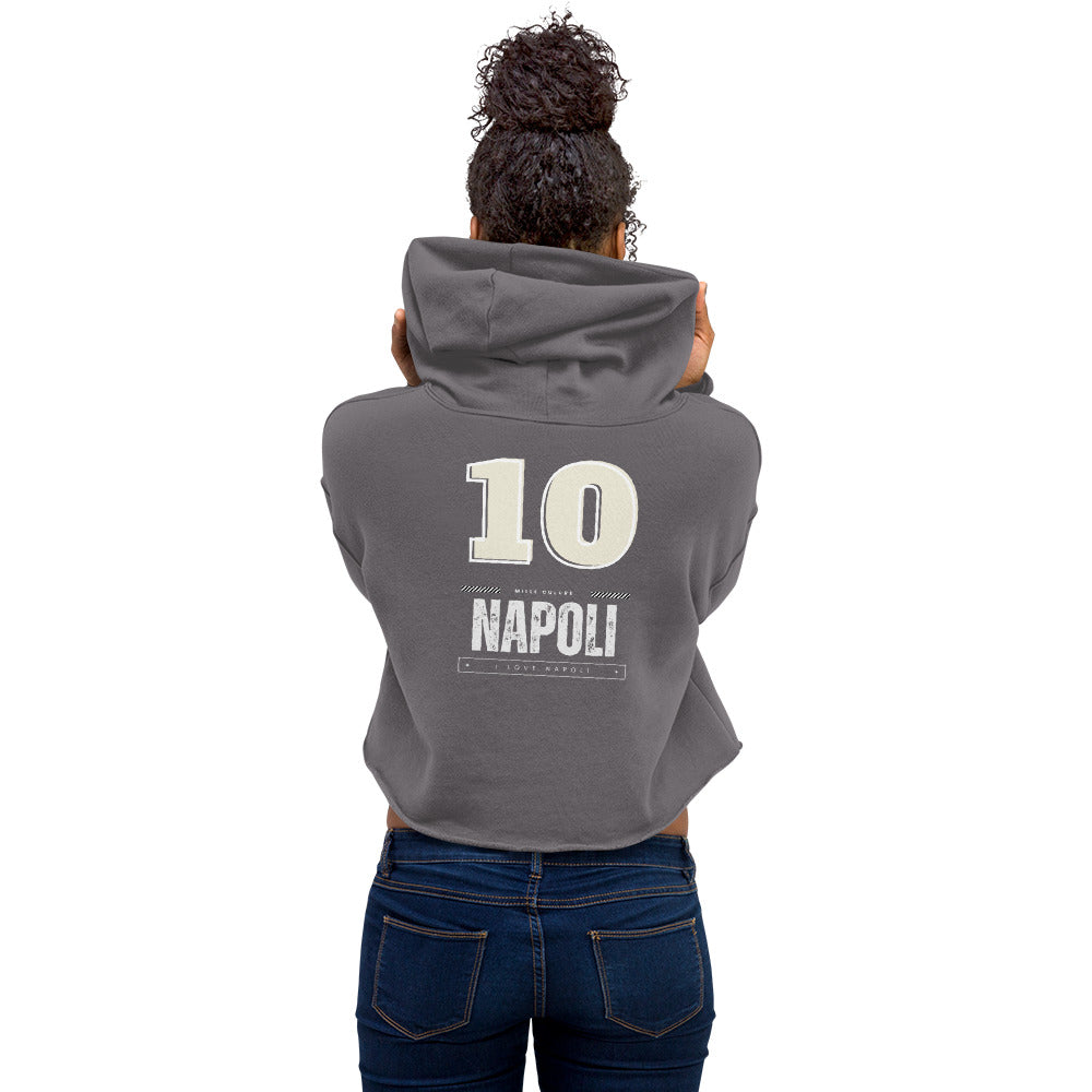 Crop-Hoodie - Schwarz, Militärgrün, Grau